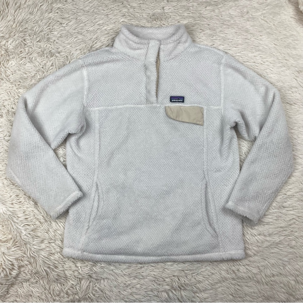 Patagonia Girls Re-Tool Snap-T Fleece Pullover Size XL 14